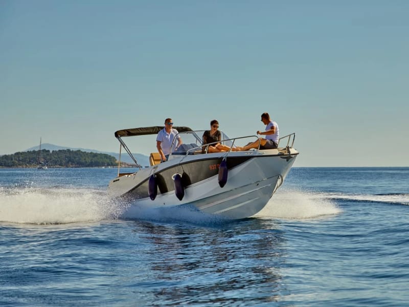 Boats moored at Marina Frapa Dubrovnik, the departure point for Rent Boat Dubrovnik direct bookings