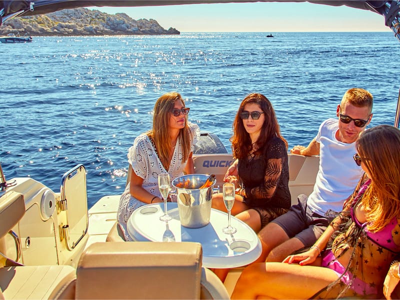 Šunj Beach on Lopud, the sandy bay visited on the Elaphiti Islands boat day from Dubrovnik
