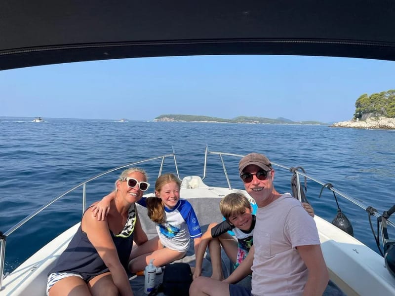 Elaphiti Islands group boat tour with lunch from Dubrovnik — Lopud village harbour and Šunj beach