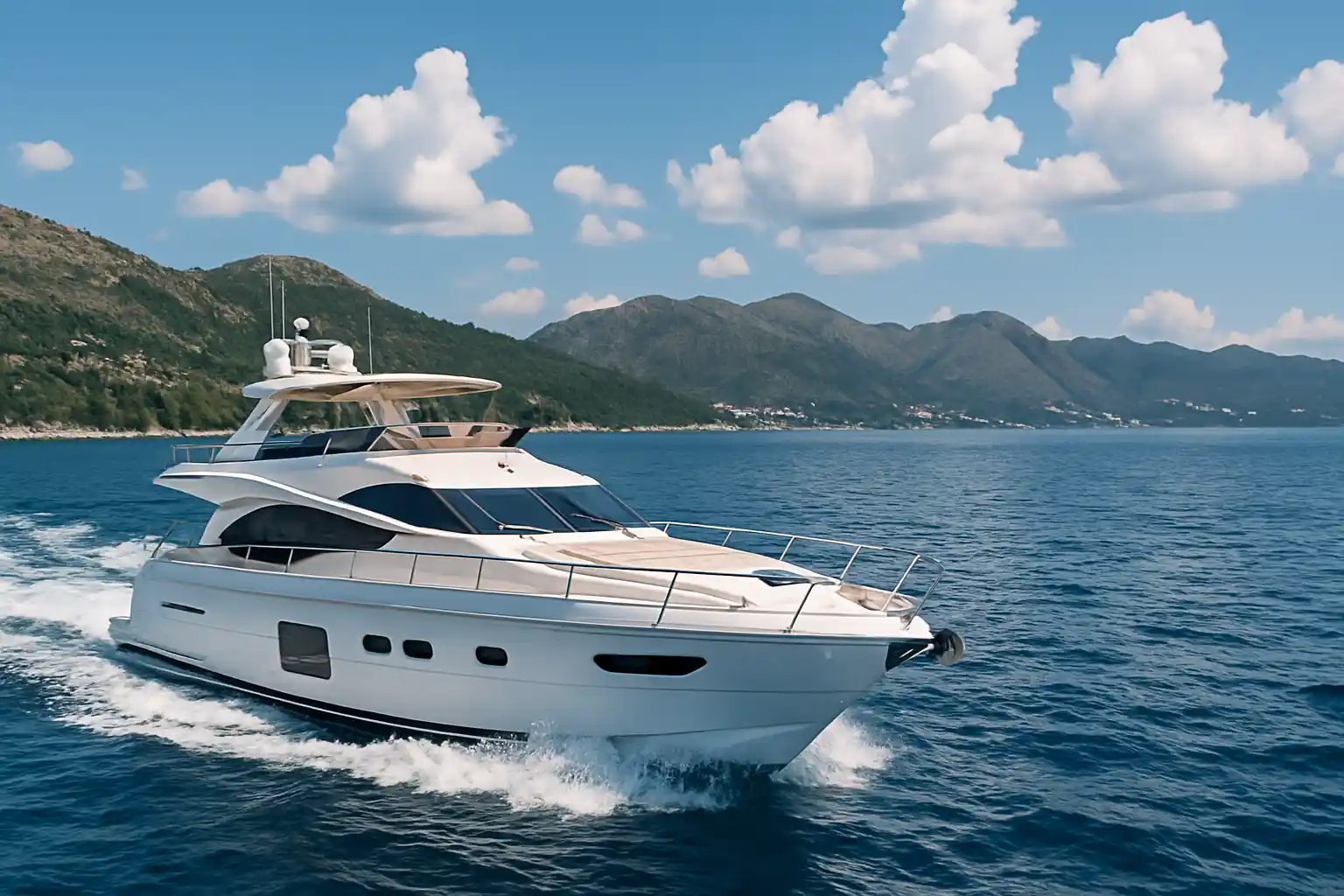 Yacht charter Dubrovnik — luxury yacht cruising the Adriatic coastline